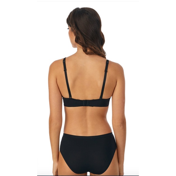 NWT New Le Mystere Black and Nude Infinite Possibilities Plunge Bra Size 32C - Picture 2 of 5